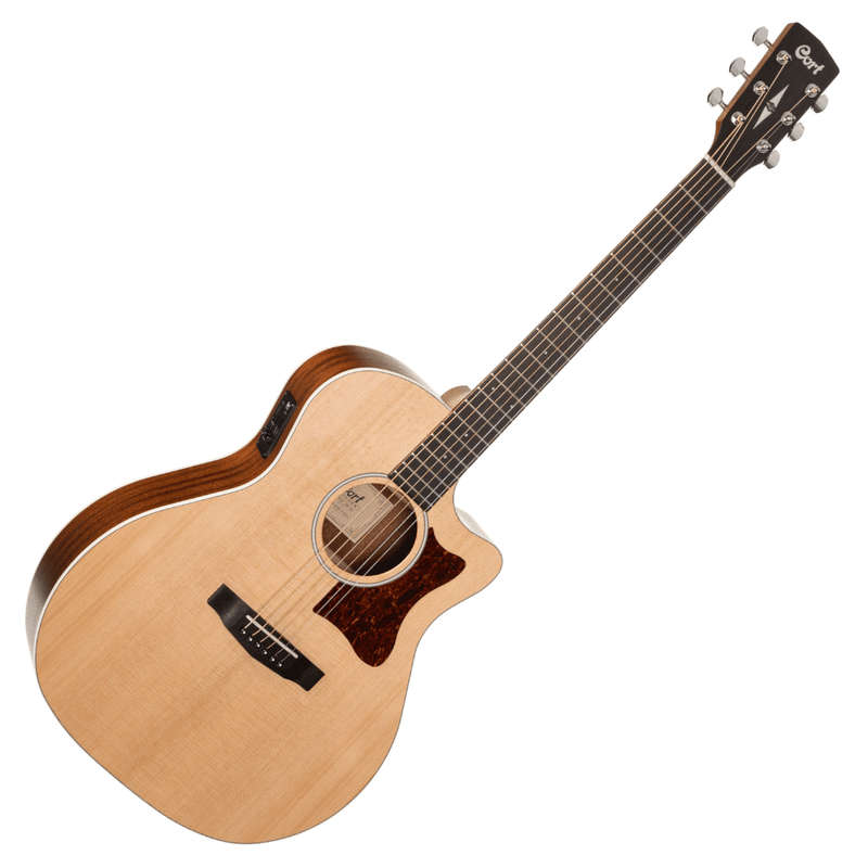 Cort GA1E Grand Auditorium Acoustic-Electric Guitar - Natual Satin