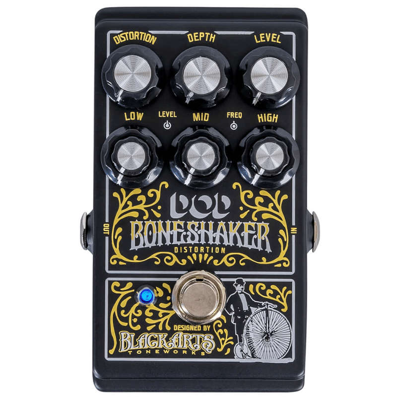 DOD Boneshaker Distortion/Overdrive Pedal with 3-band Parametric EQ
