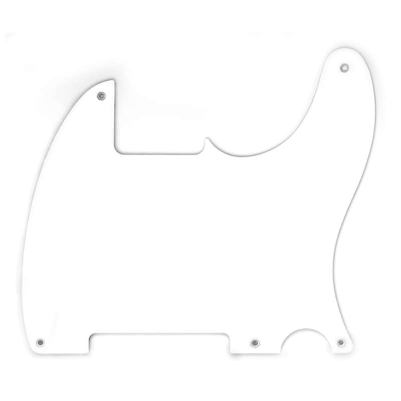 Fender 1-Ply 50's Style Esquire Pickguard - 5-Hole Mount - White