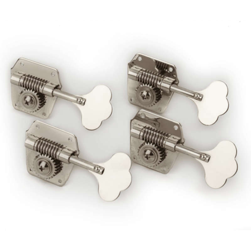 Fender Pure Vintage Bass Tuning Machines - Nickel-Plated Steel - (Set of 4)