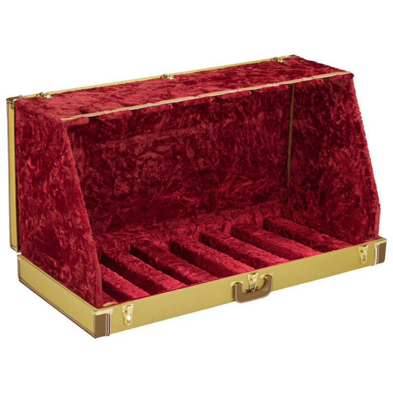 Fender® Classic Series Case Stand - 7 Guitar - Tweed/Red