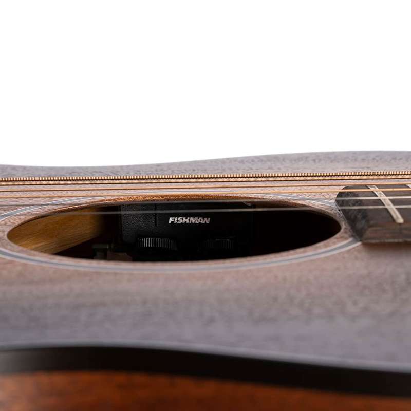 CORT Core-PE Mahogany Parlor Acoustic Electric Guitar - Open Pore Black Burst