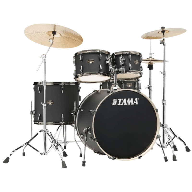 Tama Imperialstar 5-Piece Drumkit  with 22" Bass Drum - Blacked-Out Black