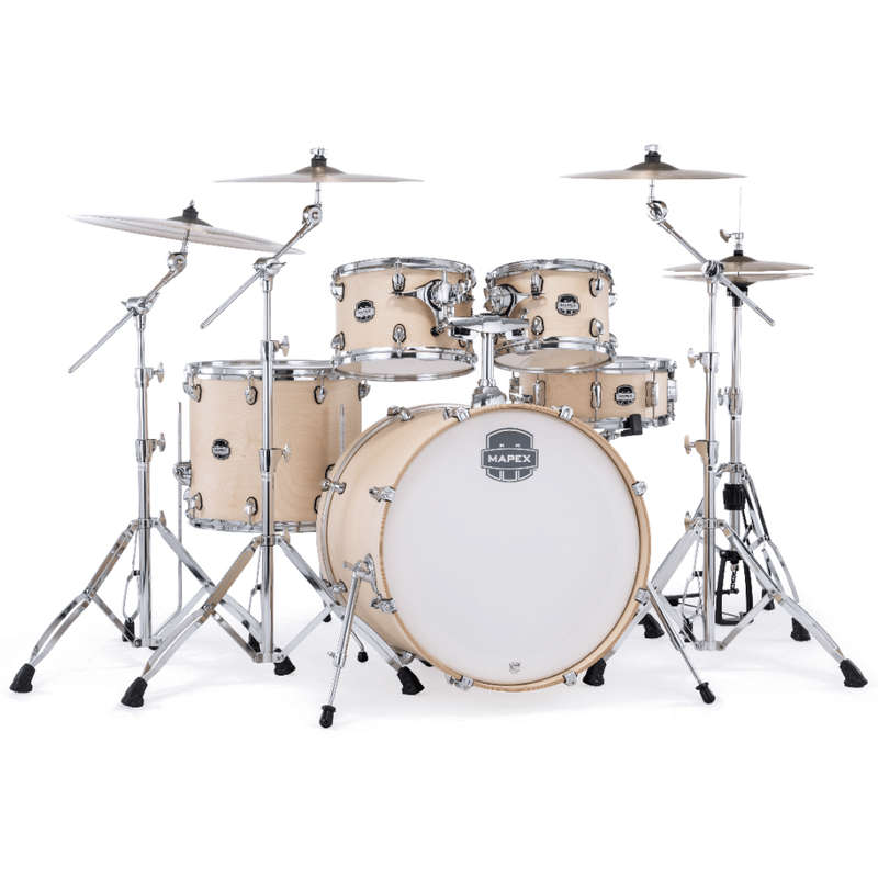 Mapex Mars Maple 5-Piece Rock Shell Pack (Excludes Hardware and Cymbals) - Natural Satin