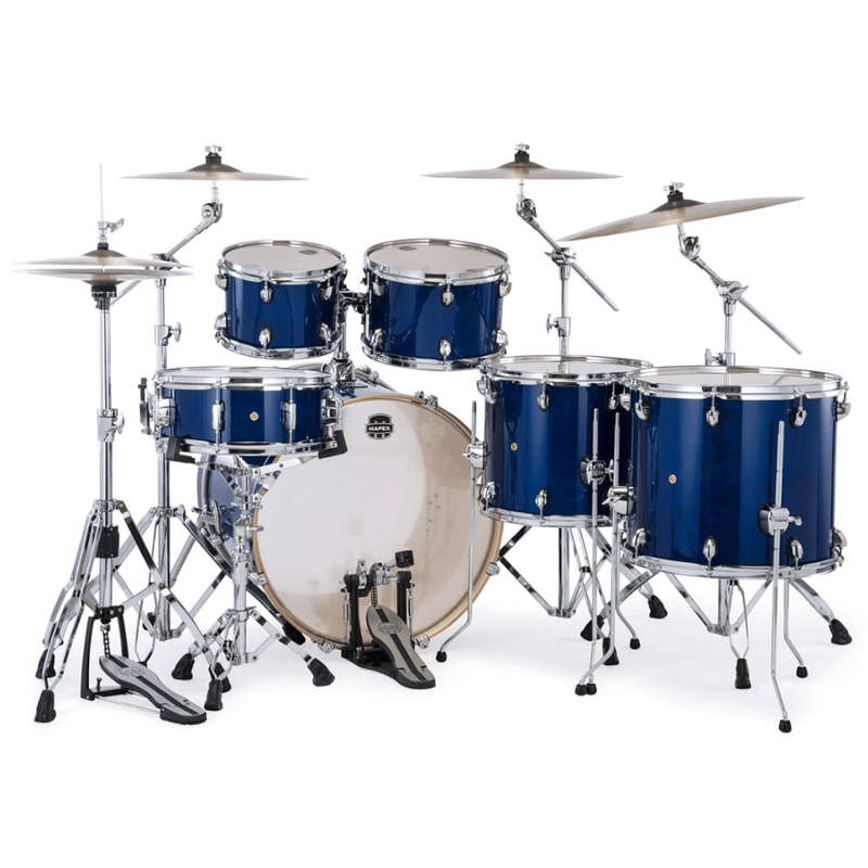Mapex Mars Maple 6-Piece Studioease Shell Pack (Excludes Hardware and Cymbals)  Midnight Blue