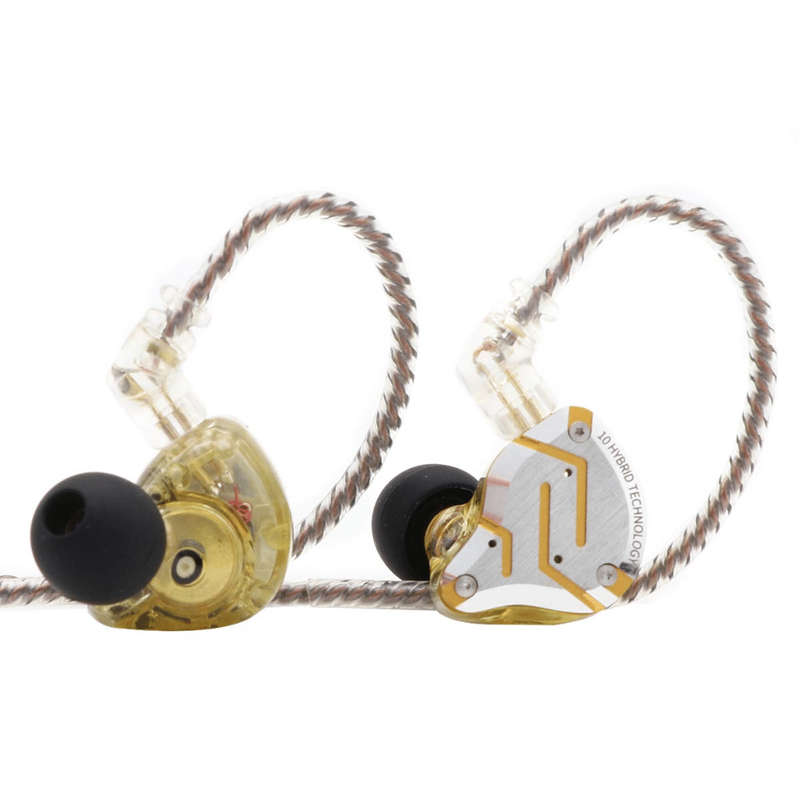 KZ ZS10 Pro In-Ear Earphones - Gold