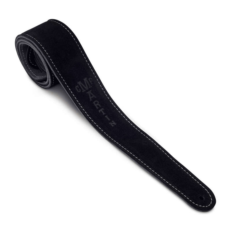 Martin Suede Leather Strap - Black