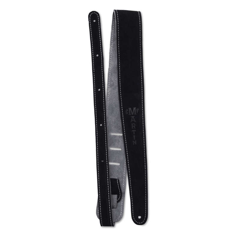 Martin Suede Leather Strap - Black