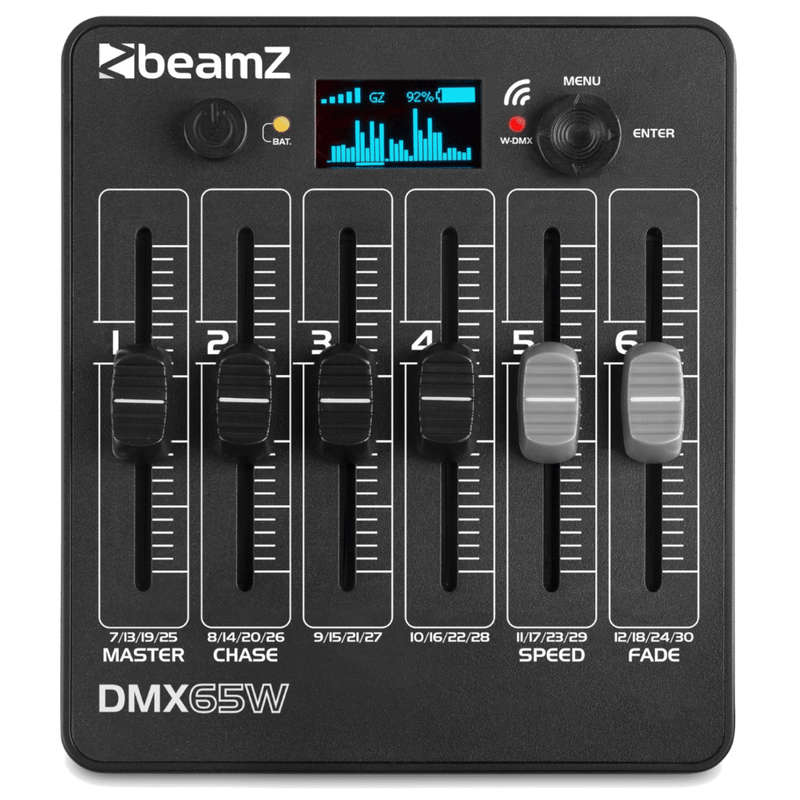 Beamz DMX65W Wireless Battery Operated DMX Controller