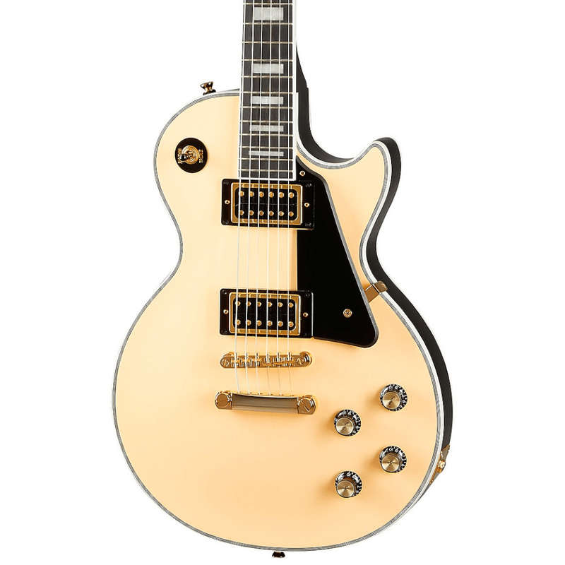 Epiphone Limited-Edition Les Paul Custom Blackback Electric Guitar - Antique Ivory