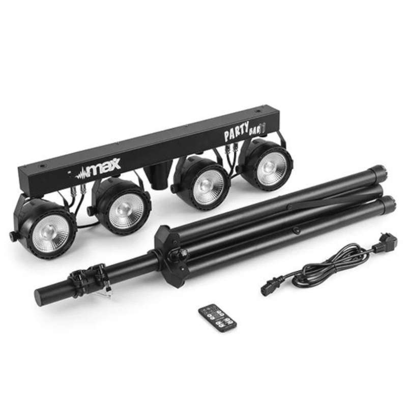 Beamz Partybar 11 Set 4 x Cob Par 20 Watt