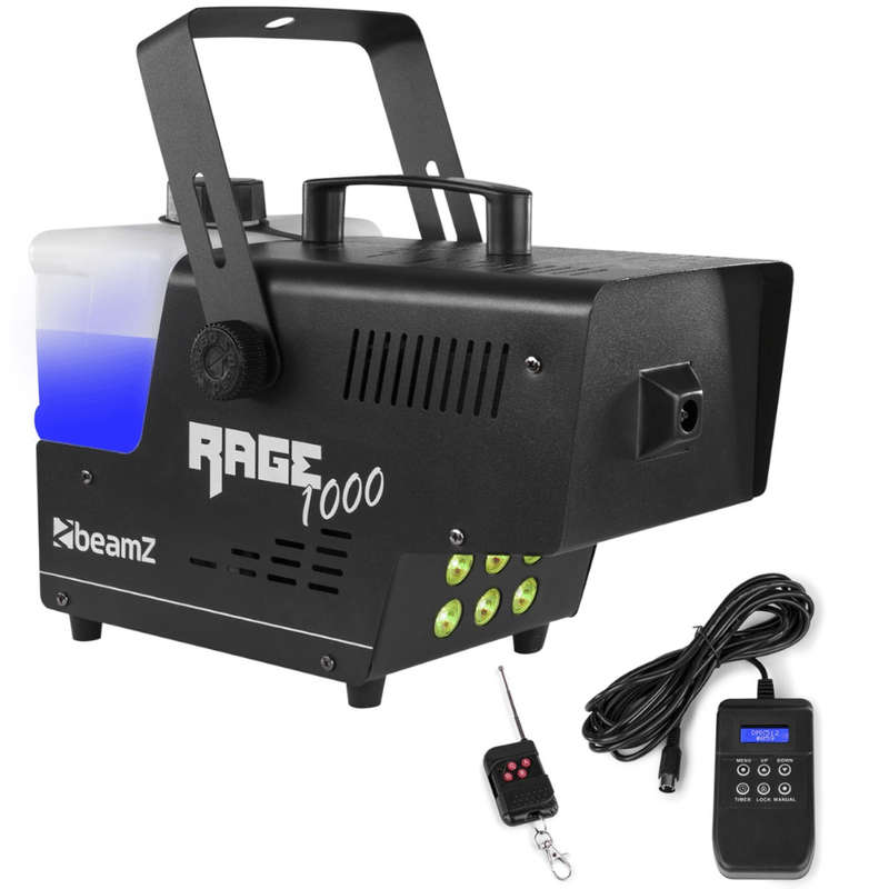Beamz Rage 1000 LED Smoke Machine With Timer Control