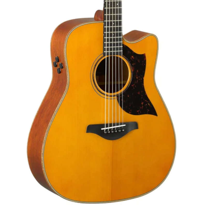Yamaha A3M Dreadnought Cutaway Acoustic-electric Guitar - Vintage Natural