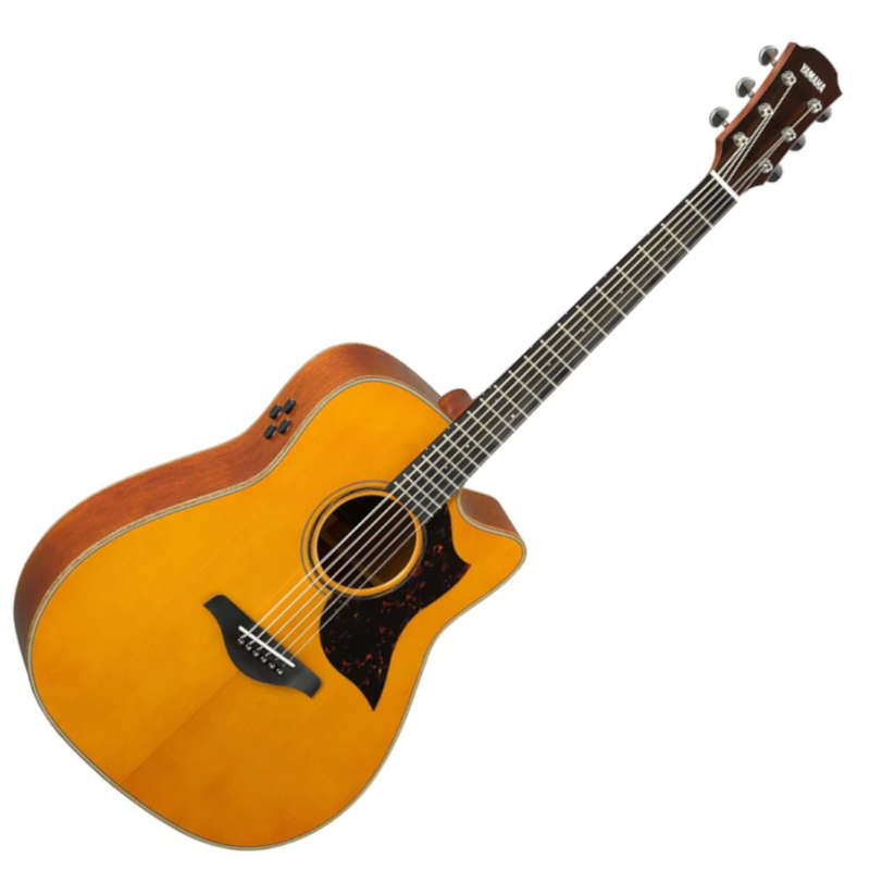 Yamaha A3M Dreadnought Cutaway Acoustic-electric Guitar - Vintage Natural