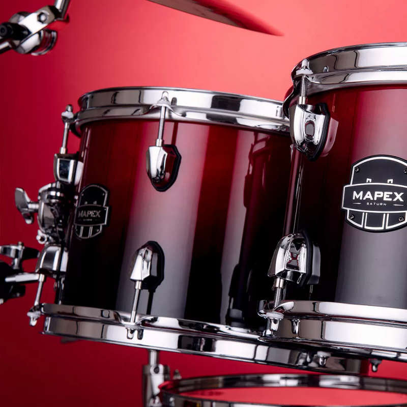 Mapex Saturn 4-Piece Rock Drum Kit - Scarlett Fade (Hardware, Cymbals & Snare Excluded)