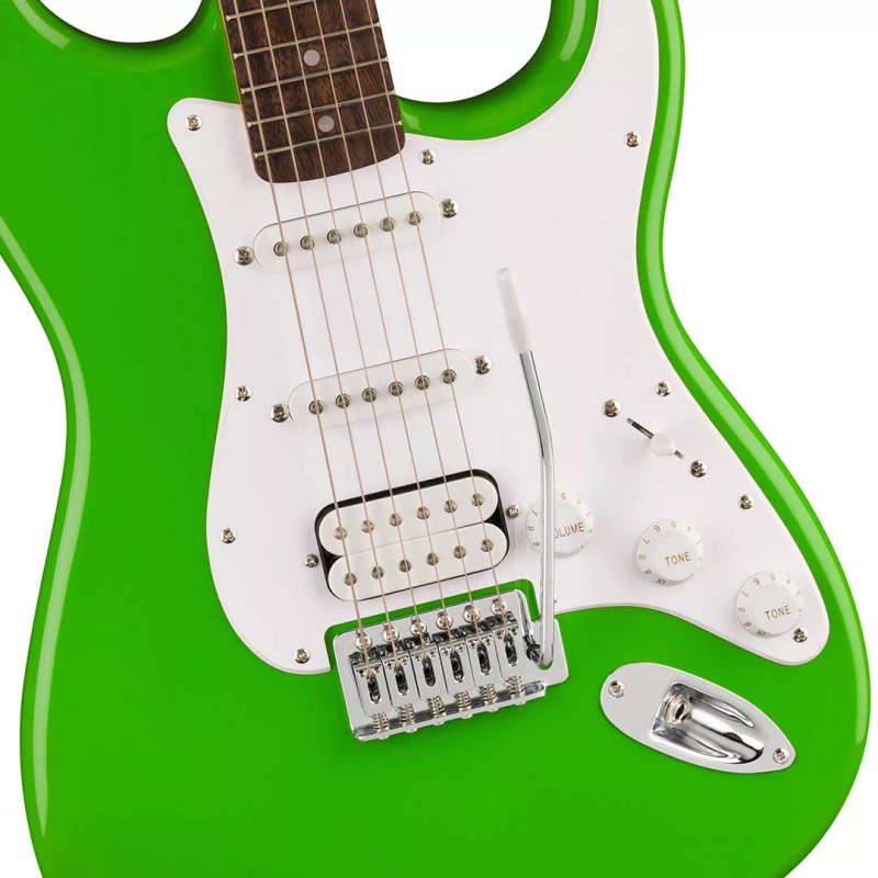 Fender  Squier FSR Sonic® Stratocaster® HSS, Laurel Fingerboard, White Pickguard, Lime Green