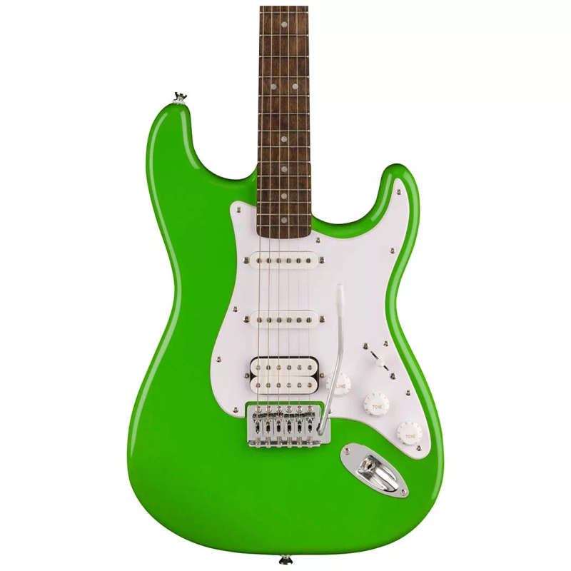 Fender  Squier FSR Sonic® Stratocaster® HSS, Laurel Fingerboard, White Pickguard, Lime Green