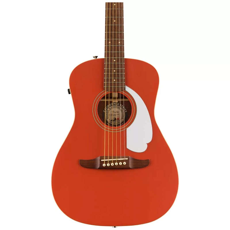 Fender Malibu Player Acoustic Guitar - Fiesta Red