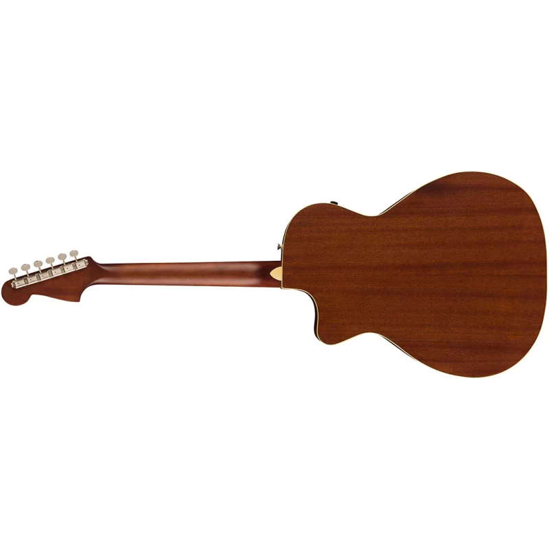 Fender Newporter Player Acoustic Guitar, Walnut Fingerboard, White Pickguard, Surf Green
