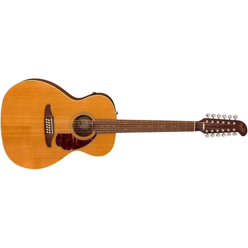 Fender Villager 12-String Acoustic Guitar, Walnut Fingerboard, Tortoiseshell Pickguard, Aged N...