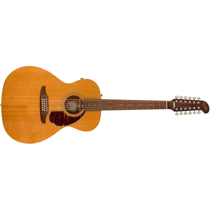 Fender Villager 12-String Acoustic Guitar, Walnut Fingerboard, Tortoiseshell Pickguard, Aged N...