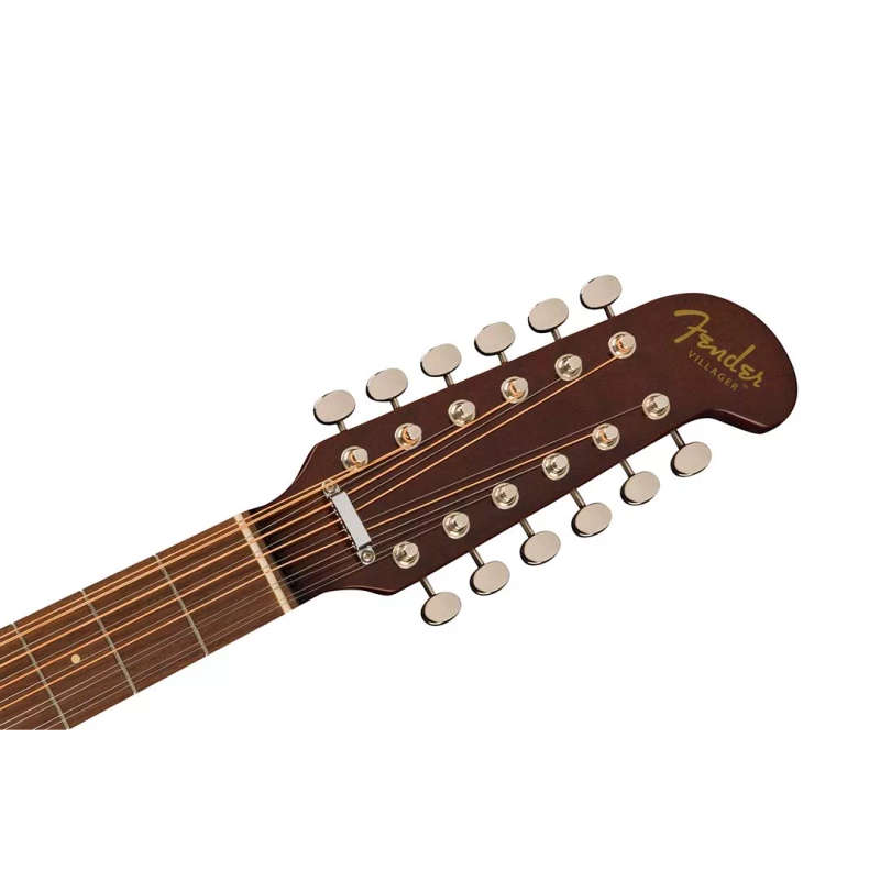 Fender Villager 12-String Acoustic Guitar, Walnut Fingerboard, Tortoiseshell Pickguard, Aged N...