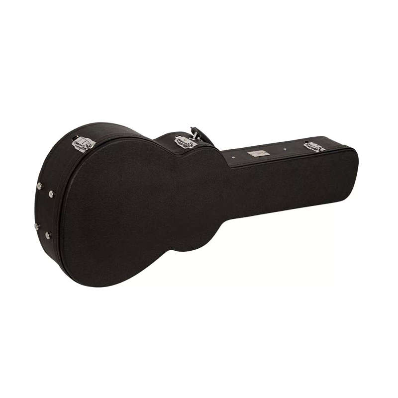 Fender Malibu Vintage Acoustic Guitar, Ovangkol Fingerboard, Gold Pickguard, Black