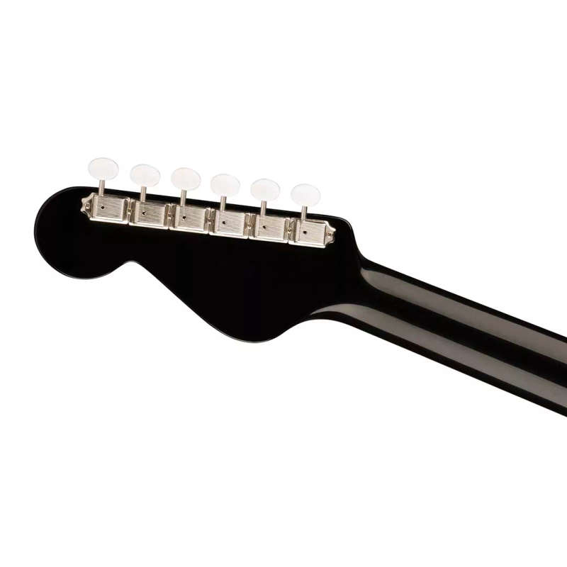 Fender Malibu Vintage Acoustic Guitar, Ovangkol Fingerboard, Gold Pickguard, Black