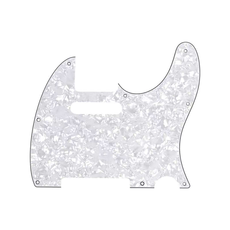 Fender Pickguard, Telecaster®, 8-Hole Mount, White Pearl, 4-Ply