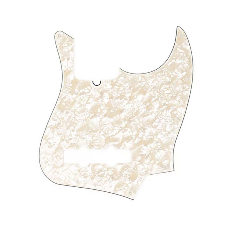 Fender Pickguard, Jazz Bass®, 10-Hole Mount, Aged White Pearl, 4-Ply