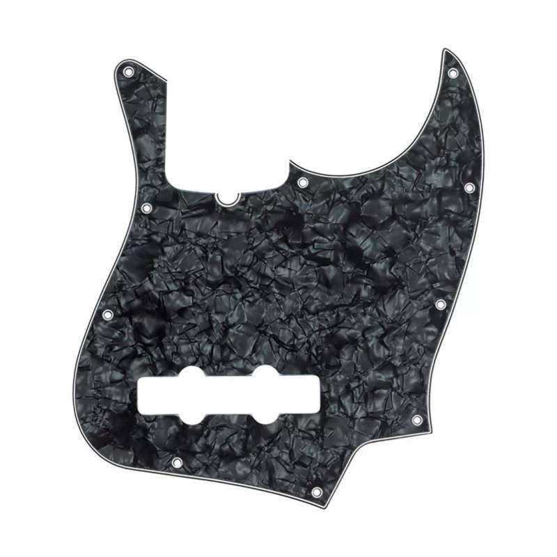 Fender Pickguard, Jazz Bass®, 10-Hole Mount, Black Pearl, 4-Ply