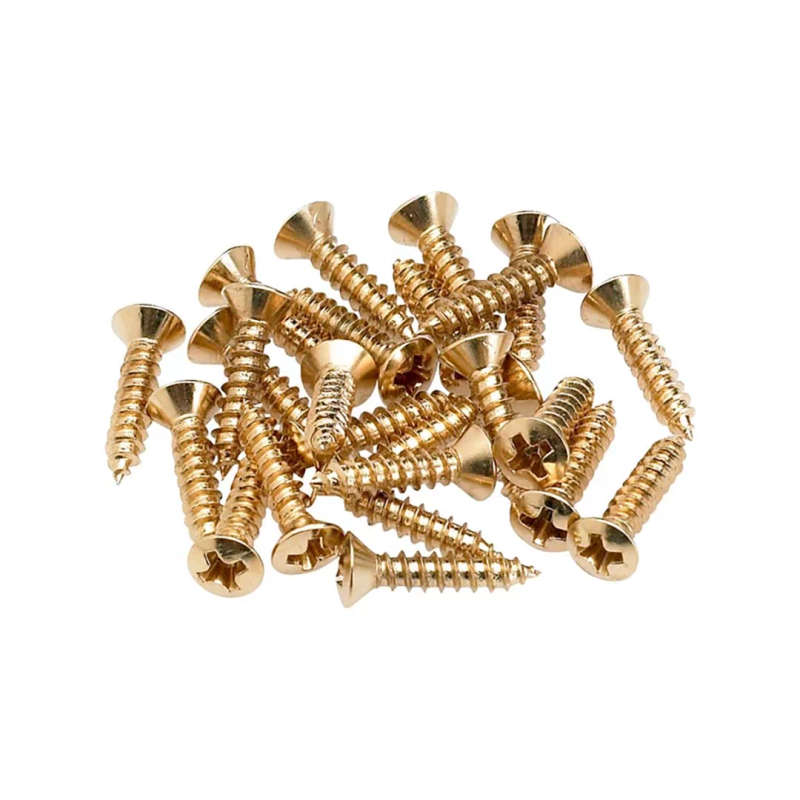 Fender Pickguard - Control Plate Mounting Screws (24) - Gold