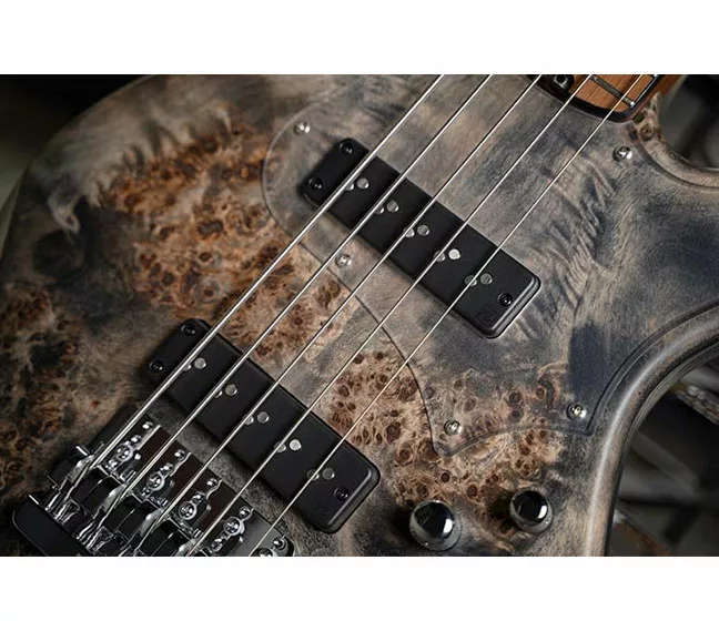 Cort GB Modern 5 5-String Bass Guitar - Roasted Maple Fretboard - Open Pore Charcoal Grey