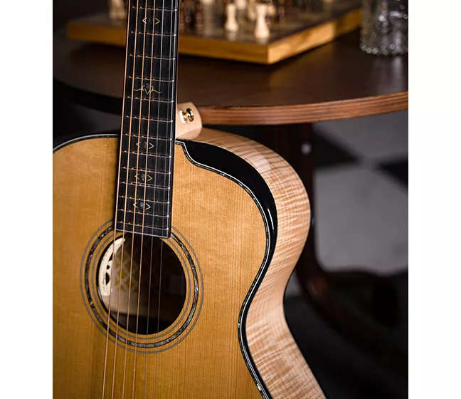 Cort Gold-Passion Acoustic Electric Guitar - Solid Engelman Top with Bevel Cutaway