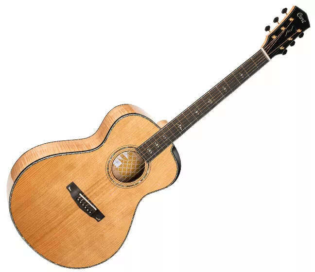 Cort Gold-Passion Acoustic Electric Guitar - Solid Engelman Top with Bevel Cutaway