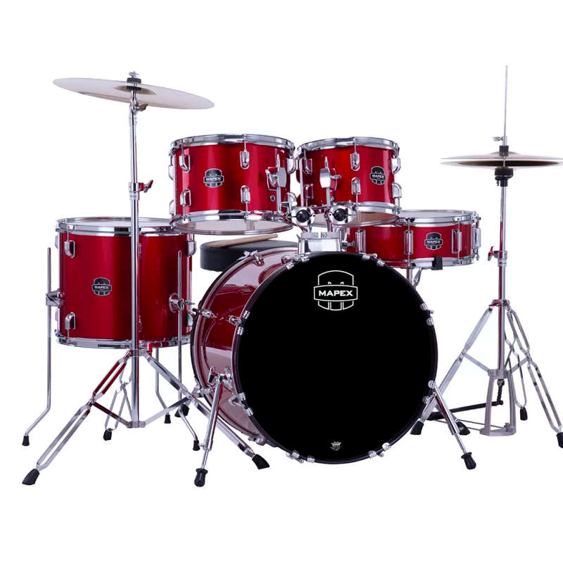 Mapex COMET Fusion Drum Kit - Infra Red (with 2 Cymbals & 4-Piece Hardware)
