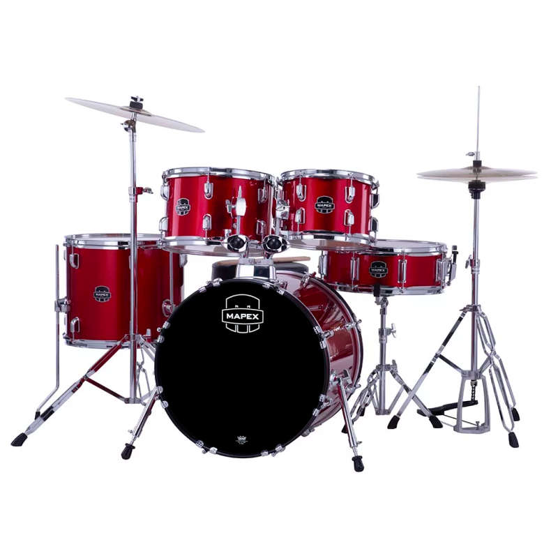 Mapex COMET Jazz Drum Kit - Infra Red (with Cymbals & Hardware)