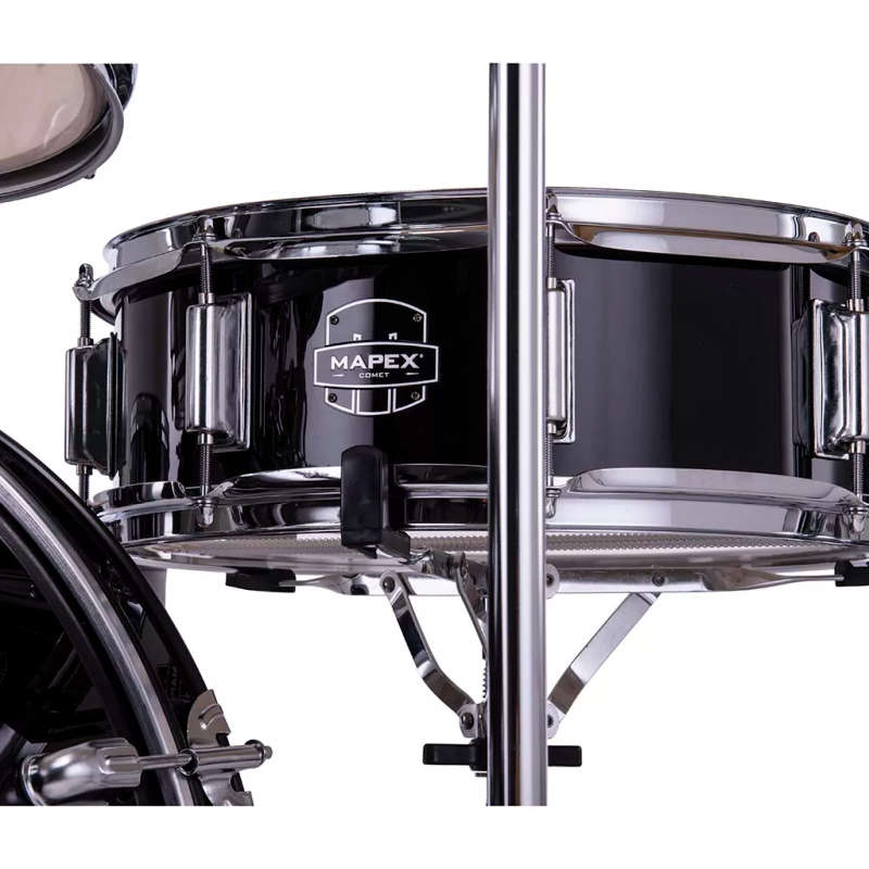 Mapex COMET Rock Drum Kit - Dark Black (with 3 Cymbals & 5-Piece Hardware)
