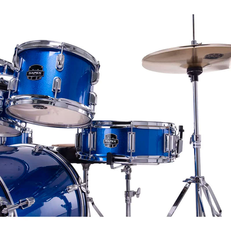 Mapex COMET Rock Drum Kit - Indigo Blue (with 3 Cymbals & 5-Piece Hardware)