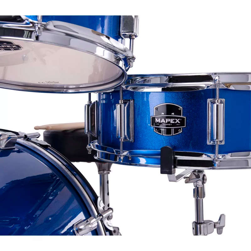 Mapex COMET Rock Drum Kit - Indigo Blue (with 3 Cymbals & 5-Piece Hardware)