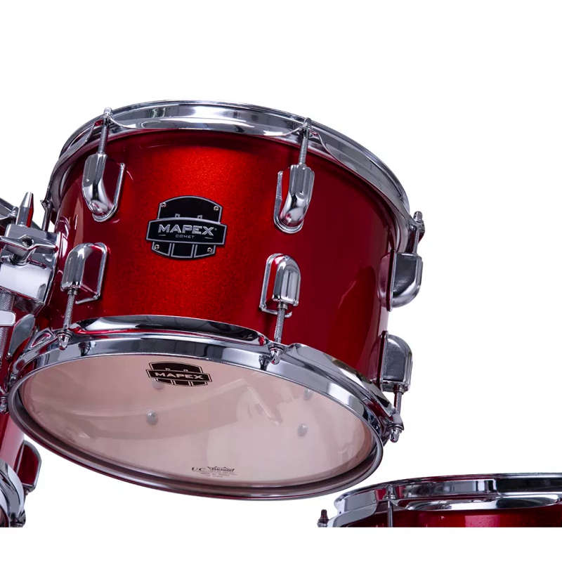 Mapex COMET Rock Drum Kit - Infra Red (with 3 Cymbals & 5-Piece Hardware)