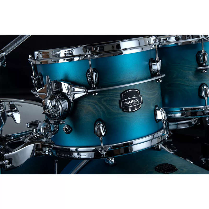 Mapex Saturn Evolution 5-Piece Drum Kit - Exotic Azure Burst (Hardware, Cymbals & Snare Excluded)