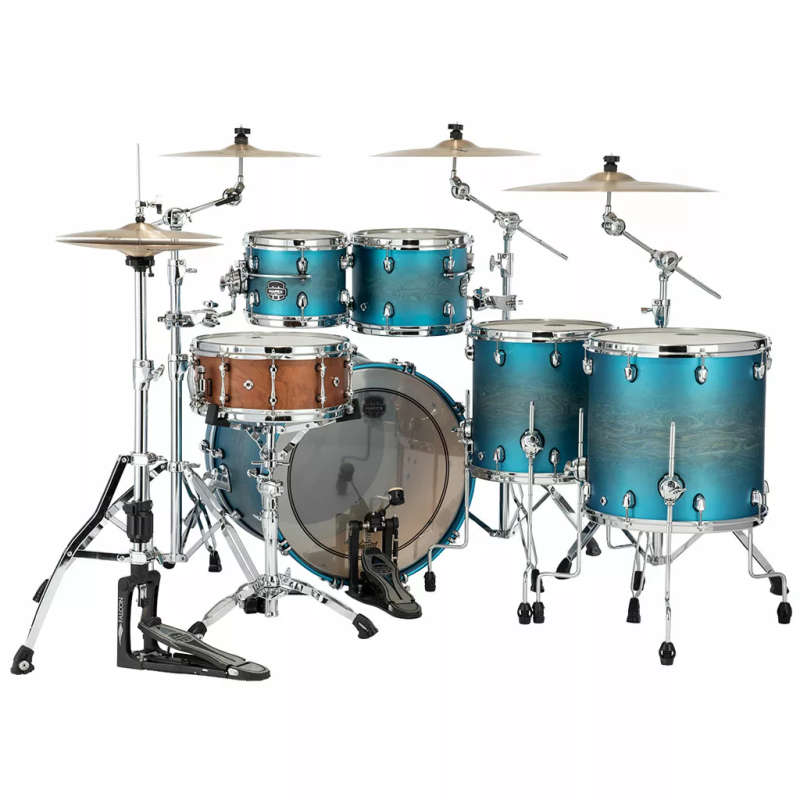 Mapex Saturn Evolution 5-Piece Drum Kit - Exotic Azure Burst (Hardware, Cymbals & Snare Excluded)