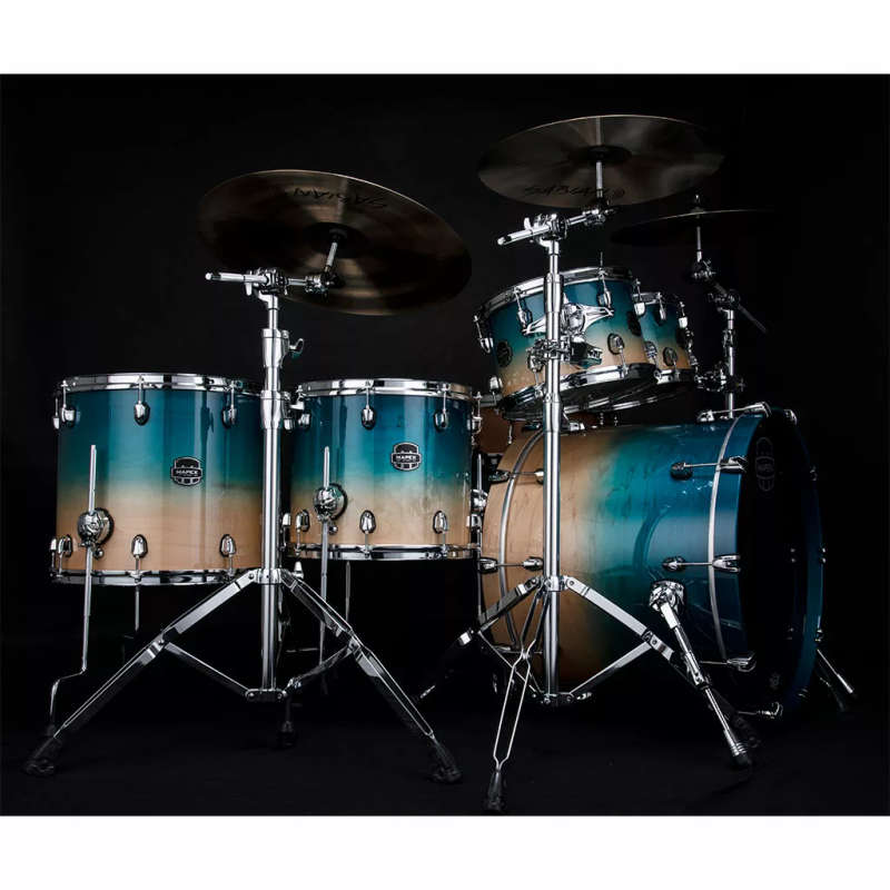 Mapex SATURN Studioease 5-Piece Drum Kit - Aqua Fade (Hardware, Cymbals & Snare Excluded)