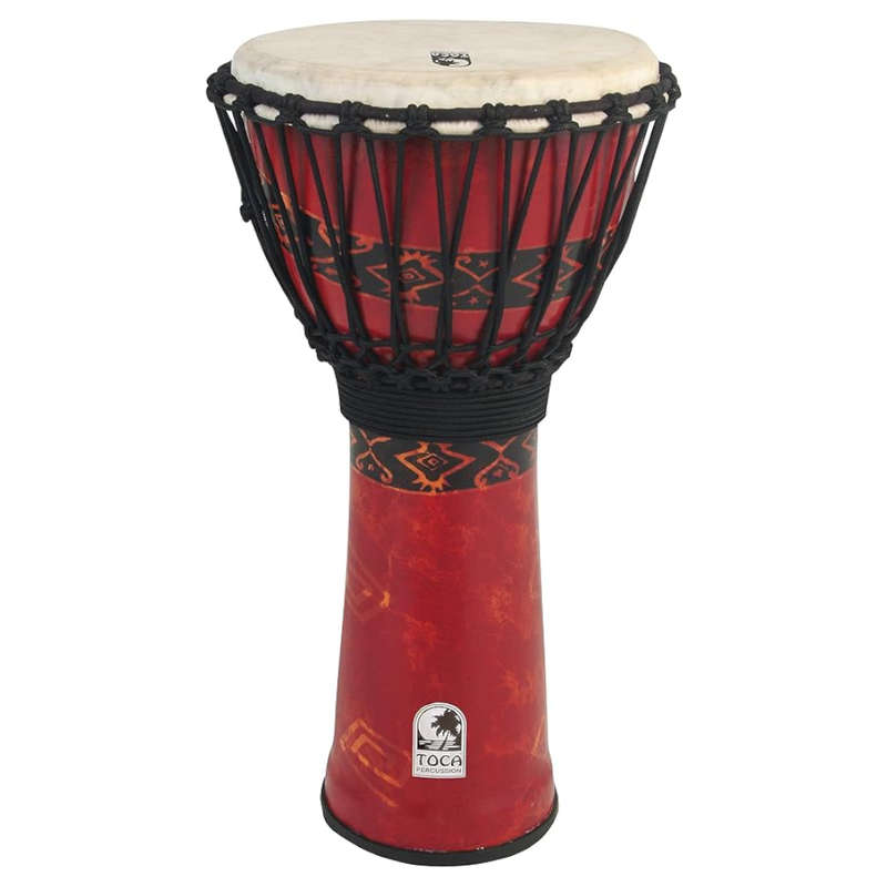 Toca Freestyle Synergy Roped Tuned Djembe - 12" - Bali Red