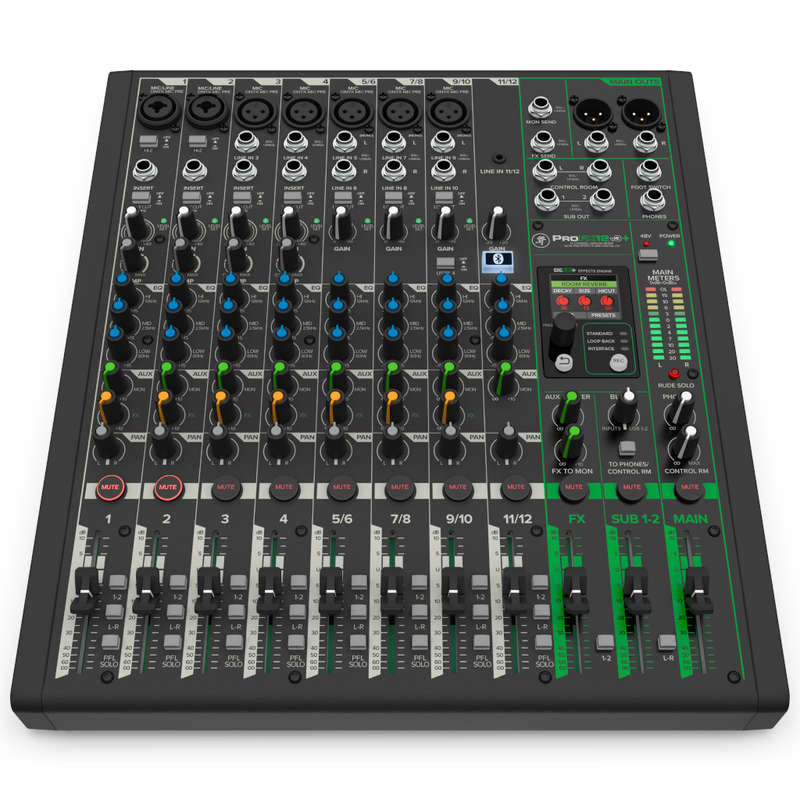 Mackie ProFX12v3+ 12-Channel Mixer with Effects and USB Audio Interface