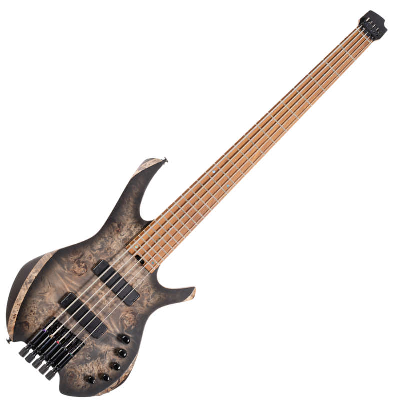 Cort Space 5 Headless 5-String Bass Guitar - Star Dust Black