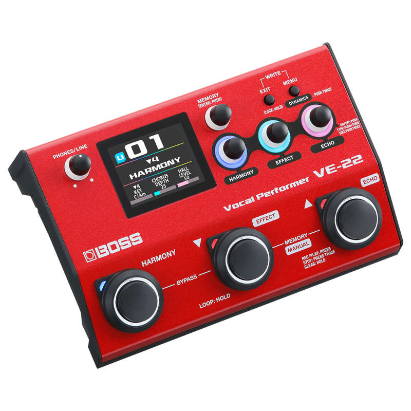 Boss VE-22 Vocal Effects and Looper Pedal