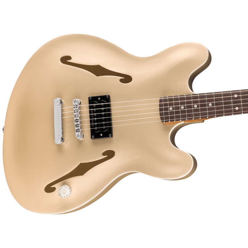 Fender Tom DeLonge Starcaster Semi-hollowbody Electric Guitar - Satin Shoreline Gold