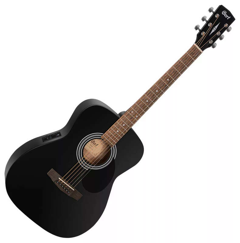 Cort AF510E Acoustic-Electric Guitar - Black Satin